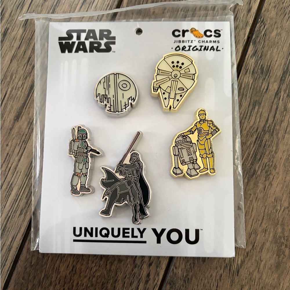 NWT- CROCS Star Wars Jibbitz Charms Set